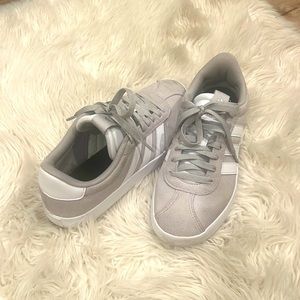 Adidas Grand Court Grey Suede Shoe Women’s 7.5